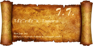 Török Tamara névjegykártya